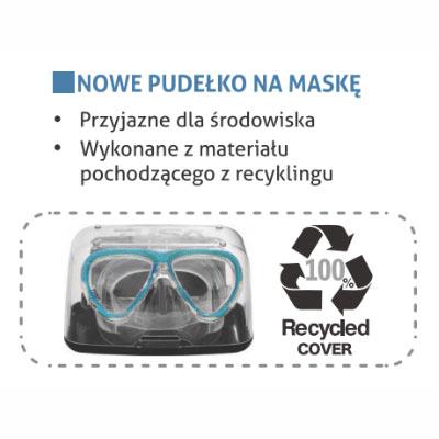 TUSA MASKA NURKOWA snorkeling M1003 QBFB FREEDOM ELITE cz-niebieska M