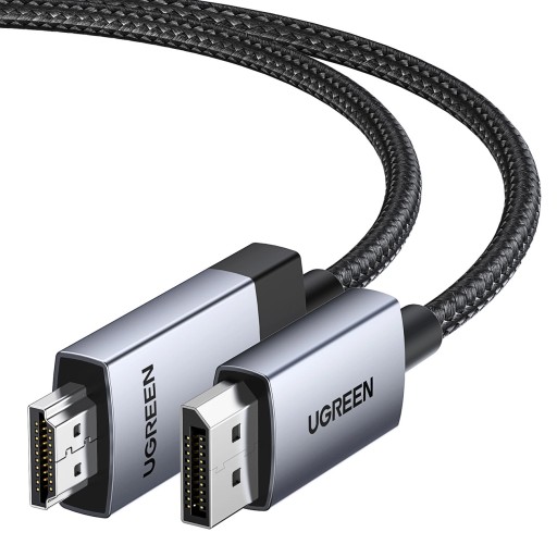 Кабель Ugreen DP119 DisplayPort — HDMI 4K, 60 Гц, 2 м — серый