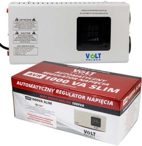 Стабилизатор напряжения Volt Polska AVR 1000VA Slim