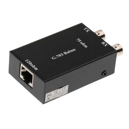 Преобразователь коаксиального кабеля Ethernet в комплект из 2 блоков BNC