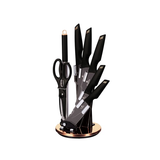 Ножи на подставке Berlinger Haus Black 8 шт BH-2692