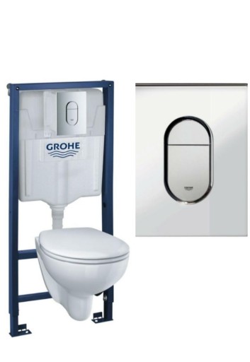 ZESTAW PODTYNKOWY WC GROHE SOLIDO Z MISKĄ GROHE RIMLESS