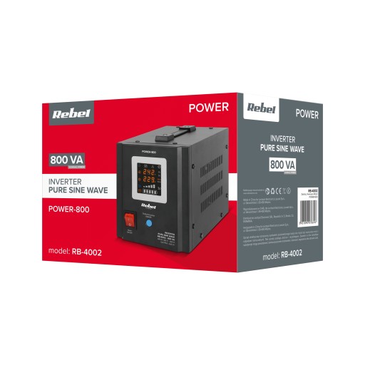 ZASILACZ AWARYJNY PRZETWORNICA UPS REBEL SINUS 800