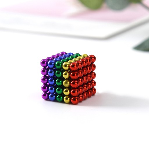 МАГНИТНЫЕ ШАРИКИ NEOCUBE 216 ШТ 3ММ РАДУГА + БЕСПЛАТНАЯ КОРОБКА С ГУБКОЙ