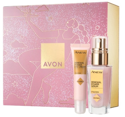 Подарочный набор AVON ANEW Power Пара Крем для лица и глаз с протинолом