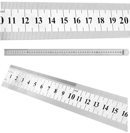 Przymiar liniowy linijka 50 cm stal nierdzewna NEO
