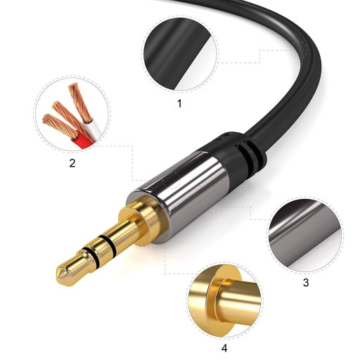 АУДИОКАБЕЛЬ МИНИ-ДЖЕК 3,5 ММ OFC AUX NAKAMICHI 7,5 м