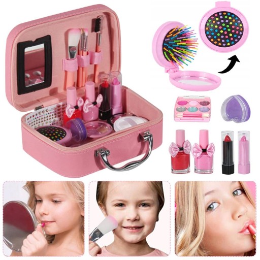 Zestaw do Makijażu Malowania Kosmetyki dla Dzieci w Kuferku MakeUp Syrenka
