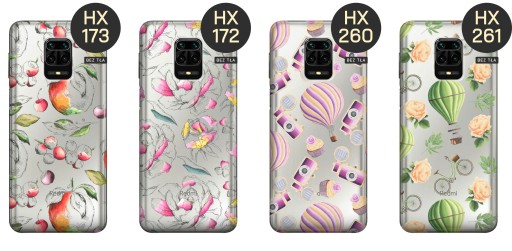 ETUI DO XIAOMI REDMI NOTE 9 PRO / 9 PRO MAX / NOTE 9S WZORY BEZ TŁA STICKER