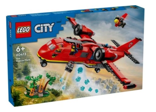 LEGO 60413 ГОРОДСКИЙ ПОЖАРНО-СПАСАТЕЛЬНЫЙ САМОЛЕТ