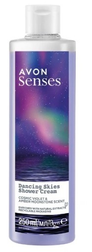 AVON Dancing Skies Shower Cream Senses Żel pod prysznic Fiołek Malina 250ml