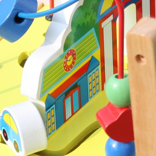 ДЕРЕВЯННАЯ МУЛЬТИМЕДИЙНАЯ ИГРОВАЯ СТАНЦИЯ WOODEN WALKER PUSH CUBE