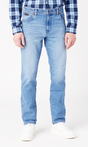 КЛАССИЧЕСКИЕ СВЕТЛЫЕ СИНИЕ ДЖИНСЫ Wrangler TEXAS SLIM Dream W38 L32