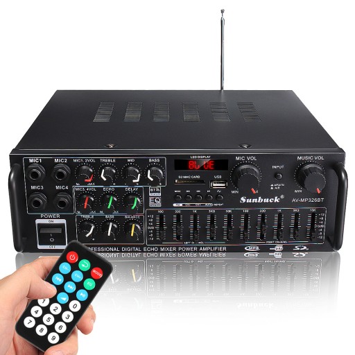 СТЕРЕО BLUETOOTH MP3-УСИЛИТЕЛЬ 1200 Вт
