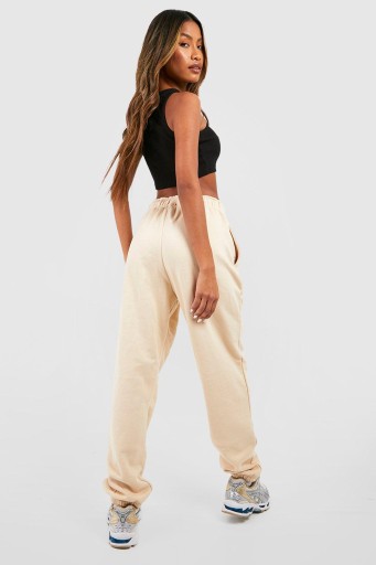 БЕЖЕВЫЕ СПОРТИВНЫЕ БРЮКИ С ВЫШИВКОЙ BOOHOO JOGGERS L 40