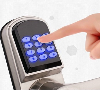 Кодовая и ключевая ручка, сталь - Bluetooth, WiFi, TTLock, Интернет