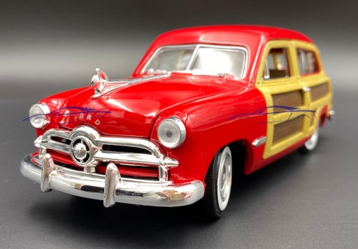 Ford Woody Wagon красный 1949 1:24 Motormax 73260