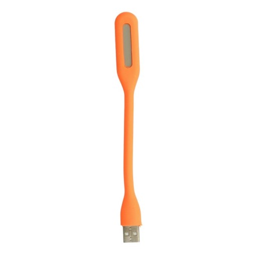 Lampka LED USB mała do Laptopa Silikonowa pomara