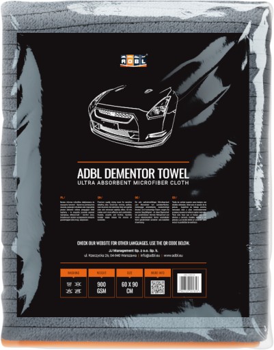 ADBL DEMENTOR TOWEL 90x60 ОЧЕНЬ ВПЛОТЫВАЮЩЕЕ ПОЛОТЕНЦЕ ДЛЯ СУШКИ АВТОКРАСКИ
