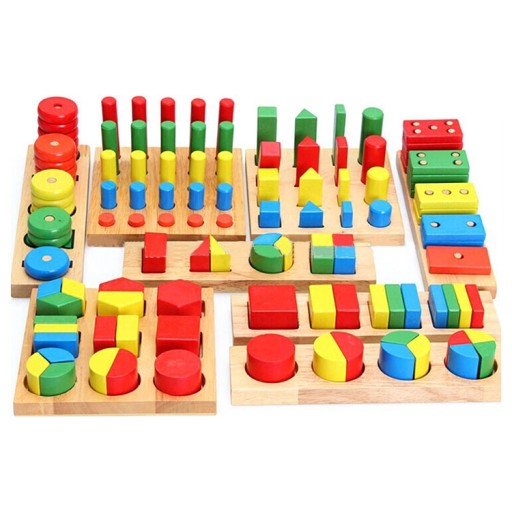 Умные игрушки. Деревянные дроби Формы Фигурки