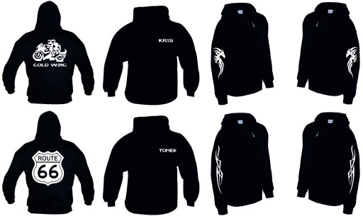 Bluza z kapturem Moto Różne wzory PROJEKT BMW