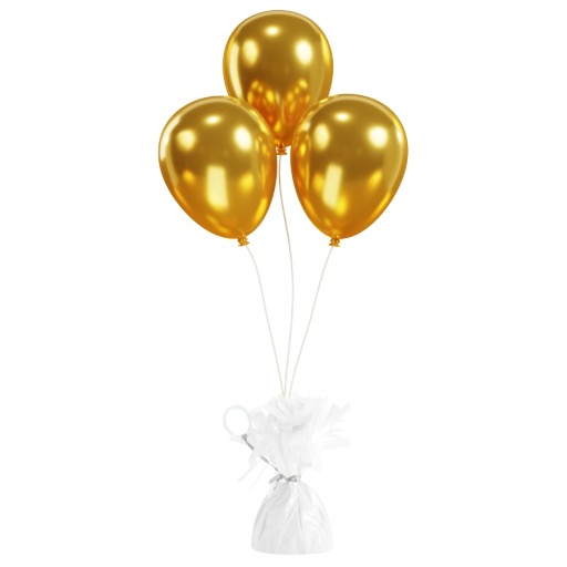 Biały ciężarek obciążnik do balonów z helem urodziny balony matowy 140g x1
