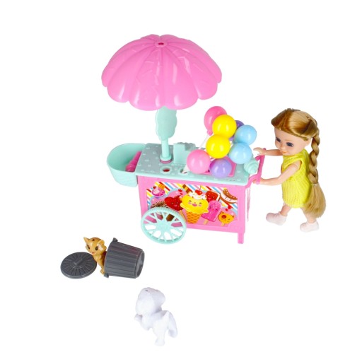 LODZIARNIA ZABAWKA z małą LALKĄ 15 cm z akcesoriami MEGA CREATIVE lalki
