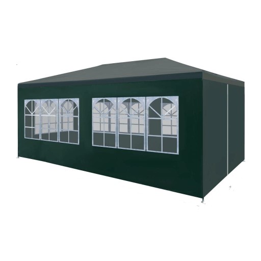 PAWILON NAMIOT OGRODOWY CATERINGOWY 3x6m + 6 ŚCIANEK ZIELONY