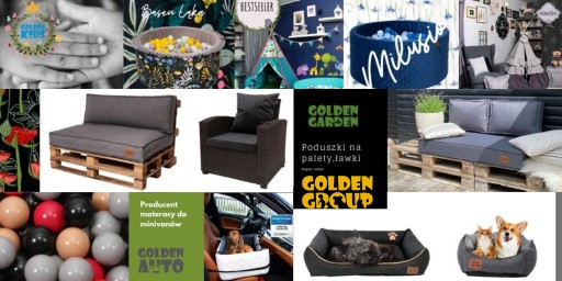 Poduchy ogrodowe na euro palety, na meble taras ogród PIANKA120x65x15