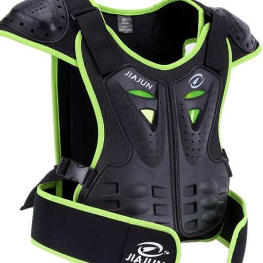 Dziecięca kamizelka ochronna Motocross Chest Green S
