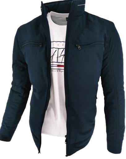 КУРТКА МУЖСКАЯ, ТЕМНО-СИНЯЯ, ПРЯМАЯ, БОЛЬШАЯ 7620 4XL XXXXL