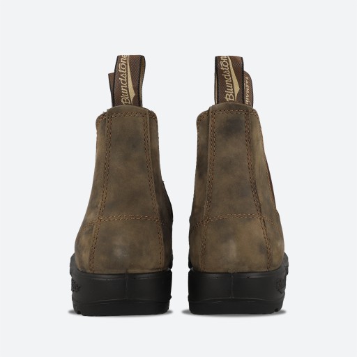Buty Wsuwane Sztyblety Skórzane Blundstone 585 Rustic Brown Brązowe