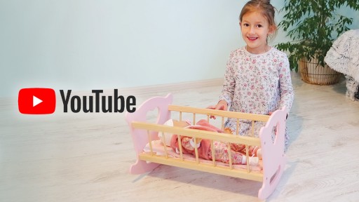 ДЕРЕВЯННАЯ ЛЮЛЬКА-КРОВАТЬ ДЛЯ КУКЛЫ 51,5см KINDERPLAY + ПОСТАЛЬНЫЕ ПРИНАДЛЕЖНОСТИ