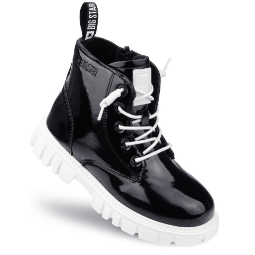 BUTY zimowe BOTKI dziecięce BIG STAR skórzane ocieplane MM374147 30
