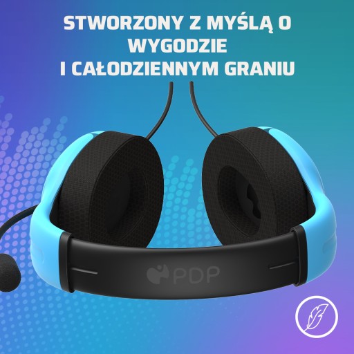 Проводные наушники PDP PS5 Airlite Blue, лицензия Playstation