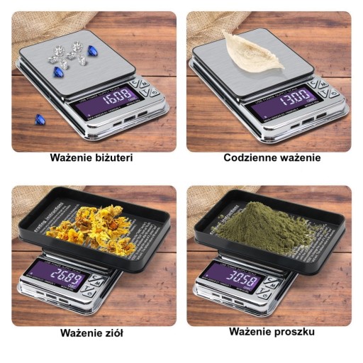 WAGA USB MICRO USBC LIGHTING PRECYZYJNA 0,01G 1KG