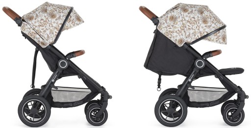 WÓZEK SPACEROWY PetiteMars Street 2 AIR STELAŻ OAK Limited Elegant Birds