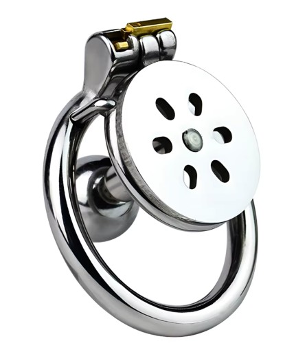 Stalowy pas cnoty Chastity klatka Inverted Plug + Uprząż
