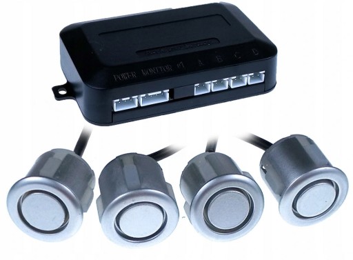 Датчики парковки заднего хода 4x BUZZER серебристый 18мм