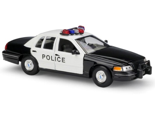 МОДЕЛЬ FORD CROWN VICTORIA POLICE МЕТАЛЛ ВЕЛЛИ 1:24