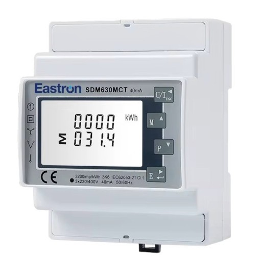 ЭНЕРГОСЧЕТЧИК EASTRON SDM630MCT + ТРАНСФОРМАТОРЫ SCT024TS 100 А/5 А — 3 ШТ.