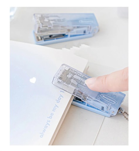 Easy To Use Folding Stapler Simple Cute School Supplies Small Size Convenie