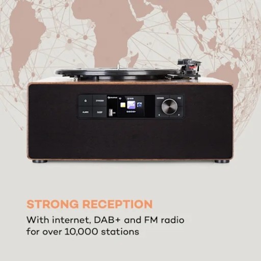 Подключите проигрыватель Vinyl Cube к Интернету/DAB+/FM USB