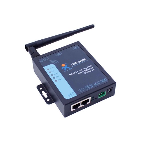 USR-W630, media konwerter RS232 / RS485-WLAN/2xLAN