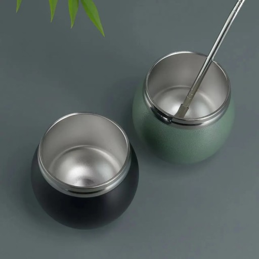 Чашка для чая Yerba Mate с двойными стенками из нержавеющей стали, 280 мл Rocket C
