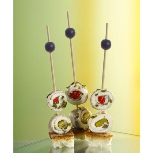 Палочки для закусок, напитков, зубочистки бамбуковые, 12,5 см, 250 шт.