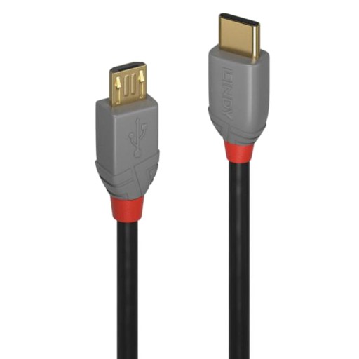 Кабель USB 2.0 тип C — Micro B Lindy 36891 1 м