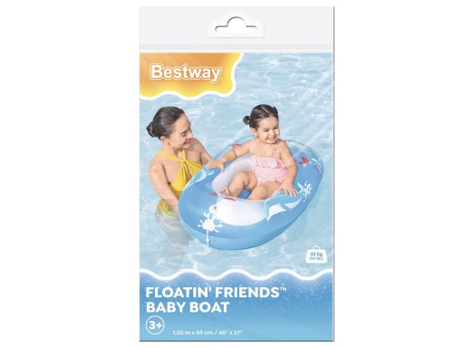Надувной понтон BESTWAY детский ДЕЛЬФИН + мягкий, удобный пол