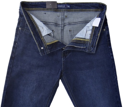Spodnie Jeans Męskie Rozciągliwe Granat W39L32 GML