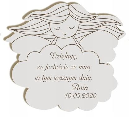 Magnes PODZIĘKOWANIA DLA GOŚCI KOMUNIA CHRZEST